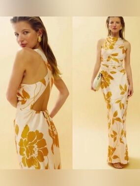 Reformation Anaiis Maracuya Silk Dress 6